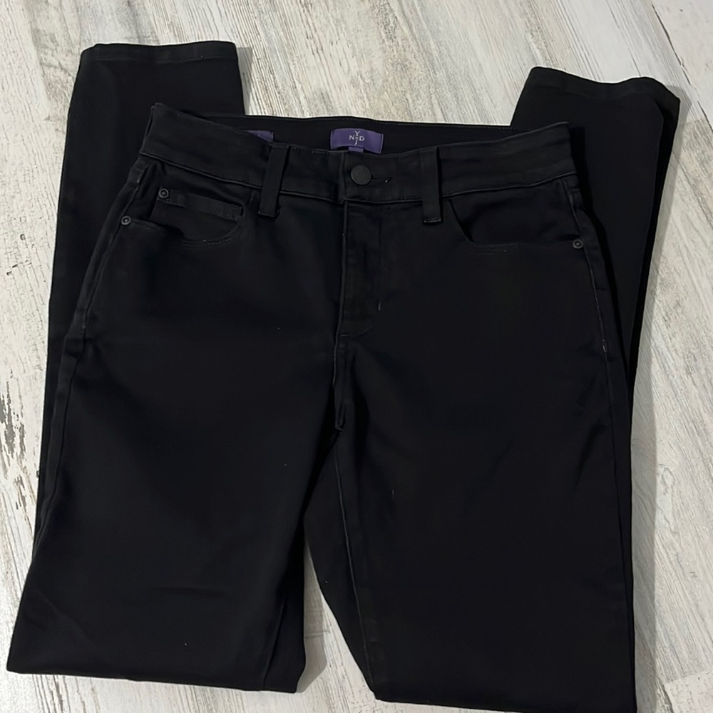 NYDJ Alina Black Jean Legging Size 2 Petite - Picture 4 of 13